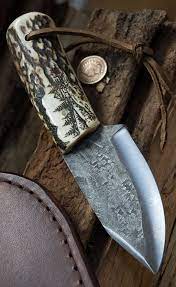 If the knife hardened successfully, it will be harder than the file, and the file won't bite in. Blades In 2021 Knife Handmade Knives Antler Knife Handle