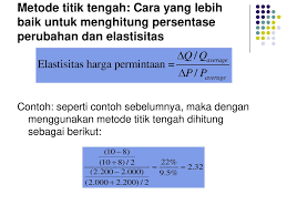 Elastisitas titik, koefisien elastisitasnya dihitung dari satu titik tertentu. Demand Elastisitas Mardiati Nadjib Maret Ppt Download