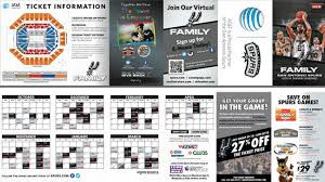 Spurs Pocket Schedule The Official Site Of The San Antonio