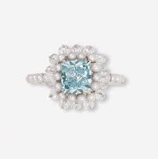 A Coloured Diamond Cultured Seed Pearl And Diamond Ring Christie S Fancy Color Diamond Ring Pearl And Diamond Ring Colored Diamonds Engagement