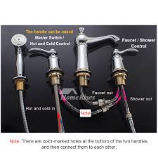 Kingston brass ks6571vlsp vintage single handle kitchen faucet with sprayer, polished chrome. Bathtub Faucet With Sprayer Widespread Deck 4 Hole Brass Chrome