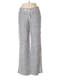 Details About Athleta Women Gray Linen Pants 6 Petite