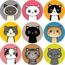 planner stickers cat kitty stickers vinyl stickers stationery diary stickers scrapbooking stickers decorative stickers 2021 かわいいステッカー キティ 猫 イラスト かわいい