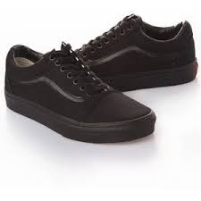 All Black Vans Old Skool Black Vans Shoes Black School Shoes All Black Vans