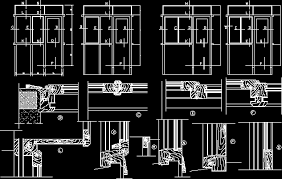 Glass door detail section 58 ideas. Wood Glass Doors And Windows In Autocad Cad 323 94 Kb Bibliocad