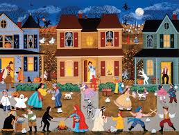 Plus, discover the deals to make puzzle night a cheap one. Trick Or Treat 2 500pc Jigsaw Puzzle By Sunsout Discon Halloween Wallpaper Cute Halloween Prints Halloween Painting