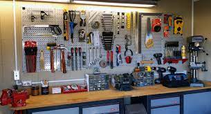 This suspended garage storage unit was designed and built by amy from hertoolbelt. Wall Control Gray Garage Pegboard For Tool Storage Industrial Garage Atlanta Von Wall Control Houzz