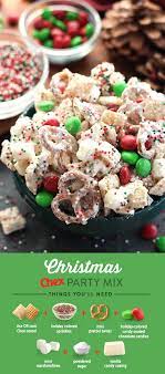 Christmas Chex Party Mix Recipe Christmas Snacks Christmas Food Food