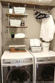 Diy Laundry Room Shelving Get This Farmhouse Look Small Laundry Room Organization Tiny Laundry Rooms Laundry Room Diy