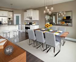 open concept kitchen and dining room