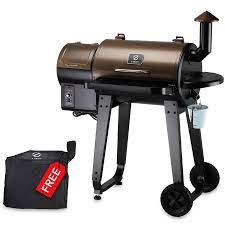 Z Grills Zpg 450a 452 Sq In Bronze Pellet Grill In The Pellet Grills Department At Lowes Com