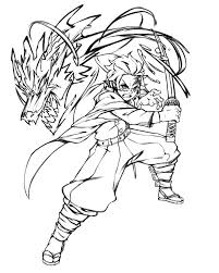 Demon slayer coloring pages giyuu. Demon Slayer Coloring Pages Printable Coloring Pages