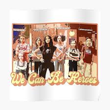 Juke box hero (acapella) — glee cast. We Can Be Heroes Posters Redbubble