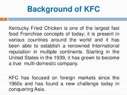 Overview Of Kfc