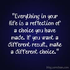 Everything In Your Life Is A Reflection Of A Choice Words Great Quotes Inspirational Quotes