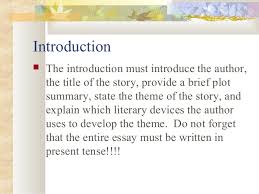 To write an effective critical analysis, you must first be sure that you understand the question that has been posed, and all literary terms that you have been what follows is the sample essay analysing the use of setting in the short story the cask of amontillado. both good and poor examples of the. Short Story Literary Analysis Criteria