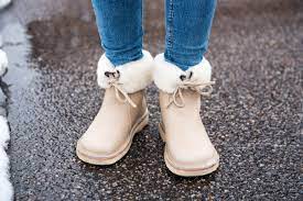 Arhus Gallery Boots Fuzzy Boots Pebbled Leather