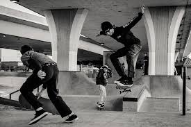 View and download for free this blurry wallpaper which comes in best available resolution of 1680x1050 in high quality. Hd Wallpaper Monochrome Photo Of Men Skateboarding Action Active Black And White Wallpaper Flare