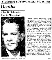 Rainwater Genealogy: Obituaries A-K and Profiles