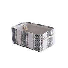 Amazon Com Tcafmac Small Basket Storage Basket Fabric Storage Bin Basket For Gift In 2020 Fabric Storage Bins Fabric Storage Baskets Nautical Bathroom Accessories