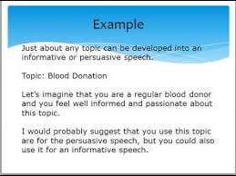 Whether you want to get people to vote, stop littering, or change write a strong opening. Mini Lecture Informative Vs Persuasive Speech Youtube