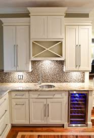 First Place Winner With Dayton Painted Linen Mission Kitchen Cabinets And Wine Rack From Cliqstu Kitchen Cabinet Wine Rack Wine Rack Cabinet Built In Wine Rack