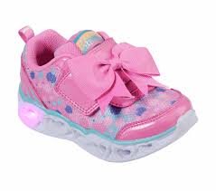 Shop The S Lights Heart Lights Sparkle Spark Skechers Baby Girl Shoes Girls Skechers