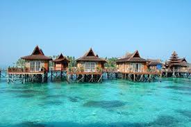 Pulau Mabul Sabah Water Bungalow Bungalow Resorts Dive Resort