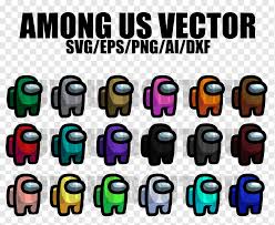 Among Us Vector Svg Dxf Ai Among Us Print T Shirt Vector Digital File For Cricut In 2020 Vector Svg Digital Svg