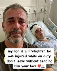 3L日4 my son is a firefighter. he was injured while
