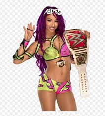 Sasha banks and becky lynch kick off the first women's royal rumble match: Sasha Banks Png Wwe Raw Women S Champion Sasha Banks Transparent Png 640x850 243478 Pngfind