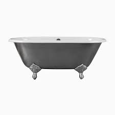 Acrylic vs cast iron tub: 60 Rosa Cast Iron Clawfoot Bathtub Brushed Nickel