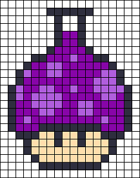 Potion Mushroom Halloween Perler Bead Pattern Perler Bead Patterns Perler Beads Designs Diy Perler Beads