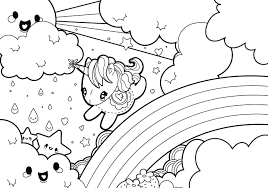Dibujos Para Colorear De Unicornios Y Arcoiris