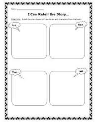 This Graphic Organizer Is A Perfect Way For Student To Practice Retelling Stories It Is Broken Down Into Four Boxes Stages Graphic Organizers Retelling Story