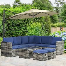 6pcs Garden Fuiture Sofa Set, 8 ...