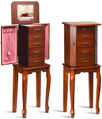 Shop standing and mounted cabinets for the entryway, bedroom, living room and bar. Charmaid Standing Jewelry Cabinet At The Price Of Surprise 4 Drawers With Armoire