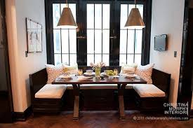 u shaped dining banquette