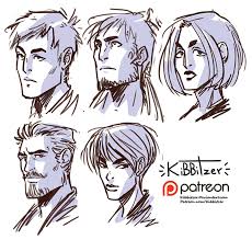 Faces Reference Sheet Preview Kibbitzer On Patreon Face Drawing Reference Face Reference Drawings