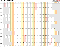Free Printable 2019 Calendar Template Blank Download Excel Calendar Template Calendar Printables Printable Yearly Calendar