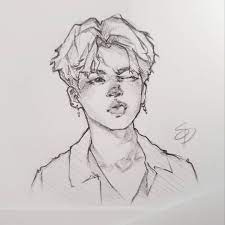 Shooky Dough Fighting Art Block Tonight With Some Squishy Jimin Bts Bangtansonyeondan Bangtanboys Btsfanar Bts Drawings Art Art Block