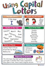A Poster To Display In The Classroom To Encourage Children To Use Capital Letters Correctly When Wr Punctuation Worksheets Teaching Phonics Writing Conventions