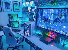 Gaming Room Decoration Ideas Gaming Setups Gamingroom Gaming Gamer Gamingroomideas Gamerroo Gaming Room Setup Computer Gaming Room Video Game Room Design