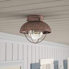 Shop flush mount lights online today. Birch Lane Fonseca Outdoor Semi Flush Mount Reviews Wayfair