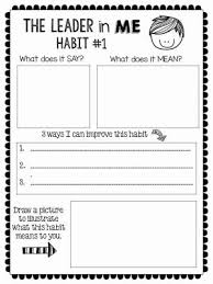 7 Habits Worksheet Pdf Awesome Free Sean Covey Posters From Teachers Pay Teachers The 7 In 2020 Leader In Me Student Leadership Seven Habits