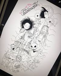 Tim Burton Sleeve Tattoo Design Aliceinwonderlandtattoosleeve Burton Design Sleeve Tat Tim Burton Tattoo Tattoo Sleeve Designs Disney Sleeve Tattoos