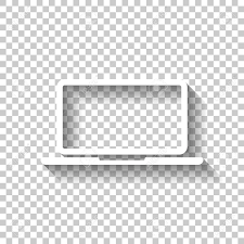 All png & cliparts images on nicepng are best quality. Laptop Or Notebook Computer Icon White Icon With Shadow On Transparent Background Royalty Free Cliparts Vectors And Stock Illustration Image 103144677
