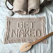 Free crochet bathroom spa set pattern. 10 Bath Mat Crochet Patterns