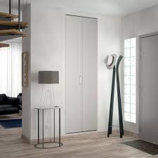 Porte De Placard Pliante Blanche Kazed 77 5 X 205 Cm Castorama Porte Placard Pliante Porte Placard Porte Pliante