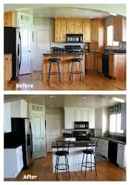 It is a great idea in almost any kitchen makeovers from a complete remodel, to a quick and easy refresh. Brown Cabinets Painted White Before And After Novocom Top